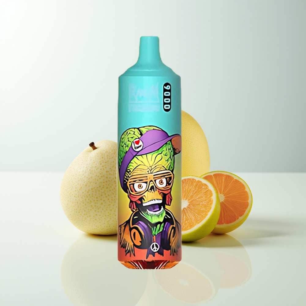 Serbia Wholesale RandM Fumot Tornado 9000 Pufova Plavičasti Led 850 mAh Punjiva 18 mL Mrežasti Kalem RGB Ekran 54 Ukusa