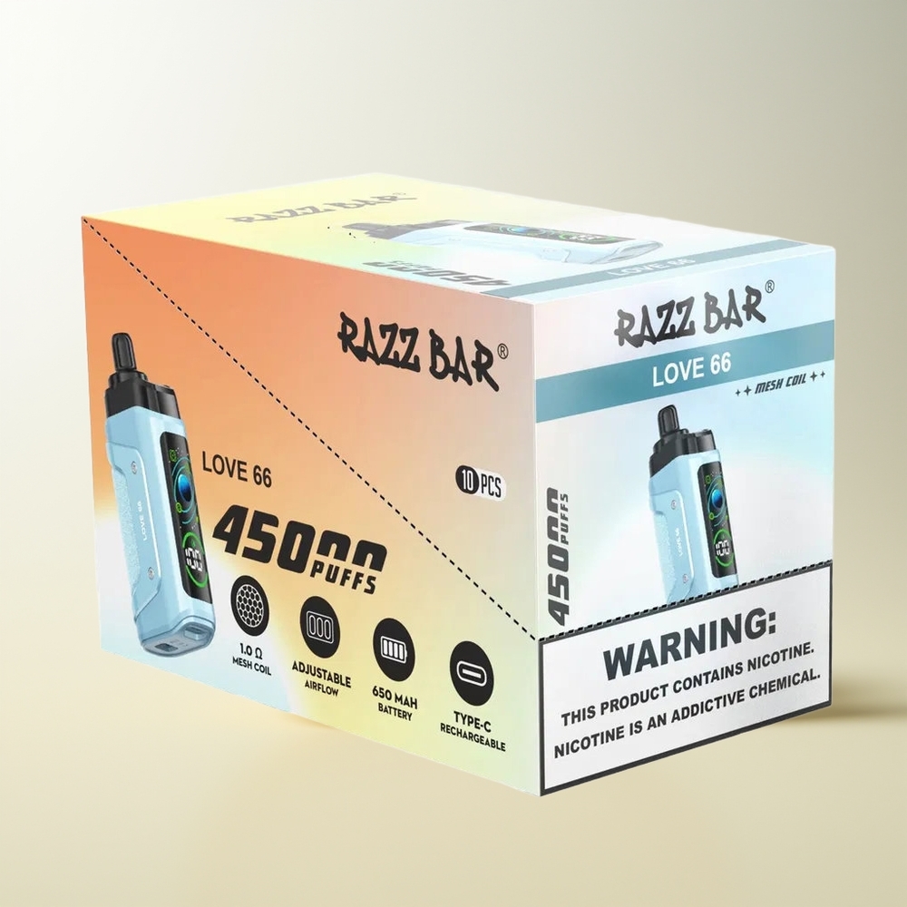 Serbia Wholesale Razz Bar 45000 Puffs Ljubav 66 Mesh Coil 1.0 Ohm Type-C