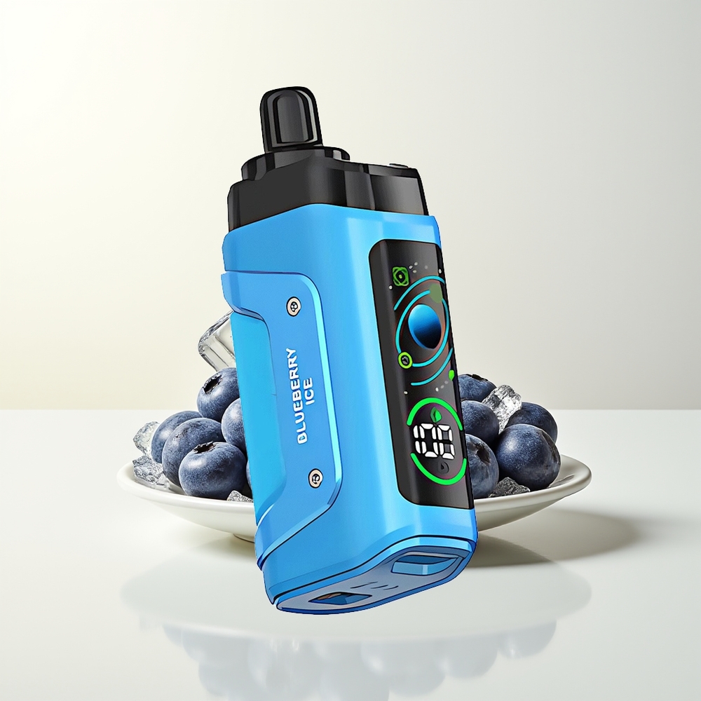 Serbia Wholesale Razz Bar 45000 Pufova Borovnica Led Adjustable Airflow 1.0 Ohm Mesh Coil Type-C