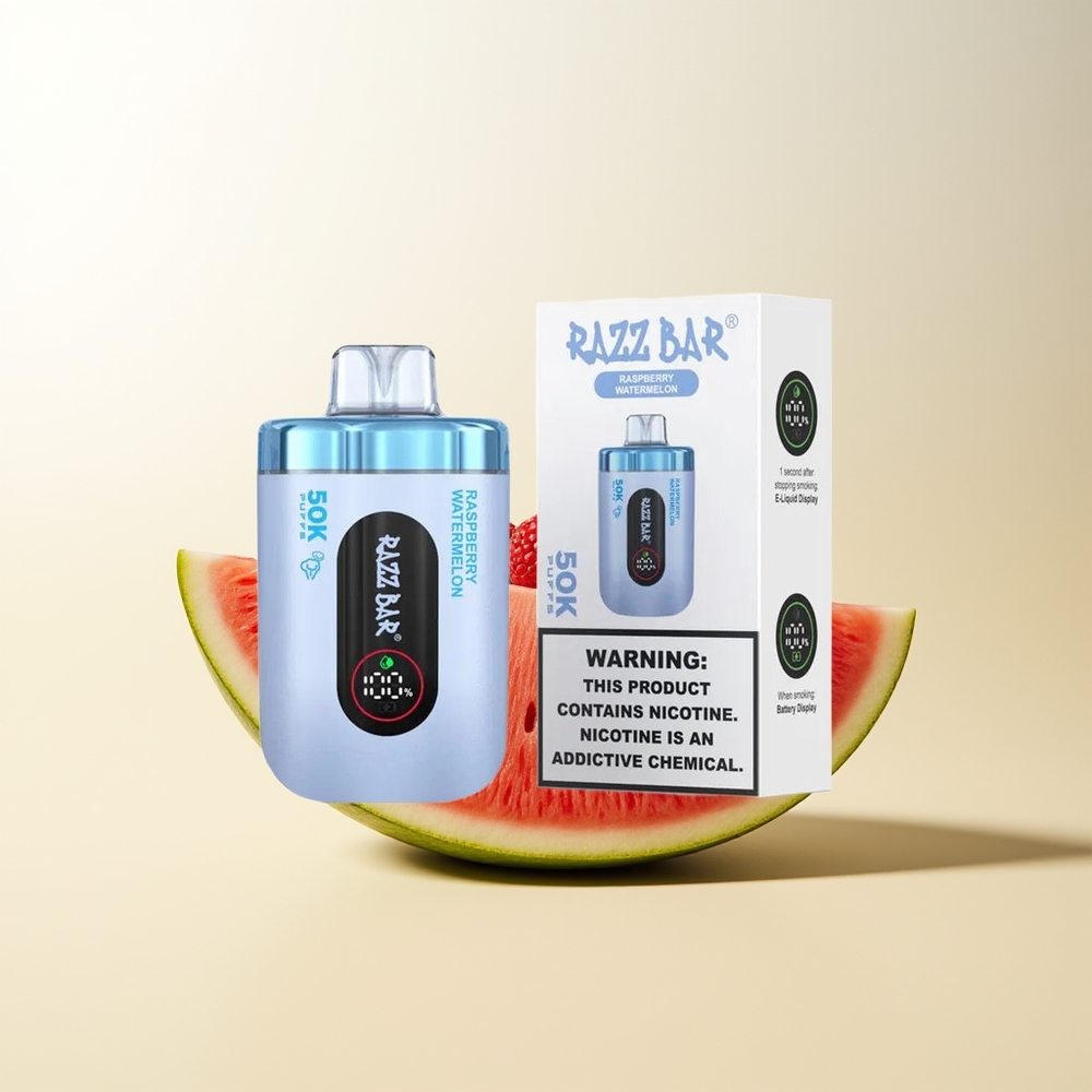 Serbia Wholesale Razz Bar 50K Puffs Malina Lubenica 1.0 Ohm Mesh Coil 650mAh 2% Nikotina