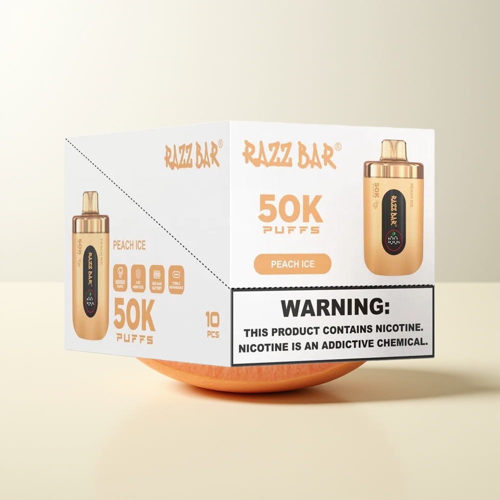 Serbia Wholesale Razz Bar 50K Pufova Brest Ice 1.0 Ohm Mesh Coil 650 Mah Battery Type-C Punjenje 2% Nikotina