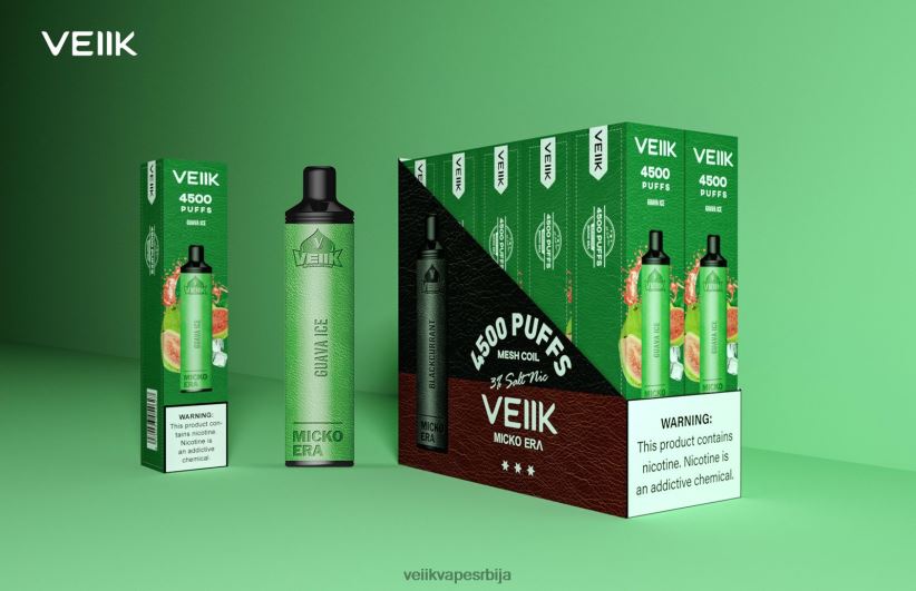 VEIIK Micko Era 4500 пуффс за једнократну употребу 30 мг гуава лед VEIIK vape belgrade 0P28N02
