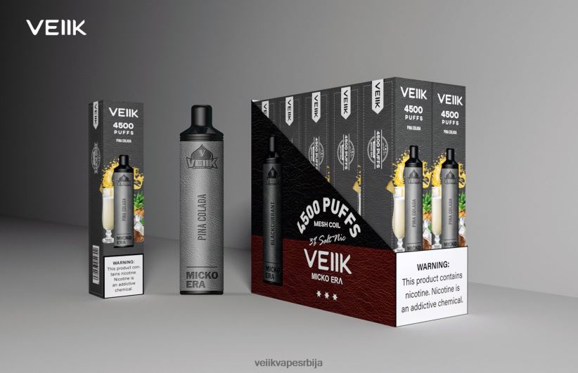 VEIIK Micko Era 4500 пуффс за једнократну употребу 30 мг пина цолада VEIIK vape micko q srbija 0P28N04