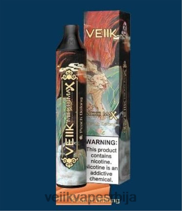 VEIIK Micko MAX Вапе за једнократну употребу 1500 пуффс бресква оолонг VEIIK vape srbija 0P28N051