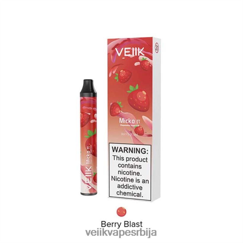 VEIIK Micko Pie Вапе за једнократну употребу 600 пуффс бобица бласт VEIIK micko q srbija 0P28N026