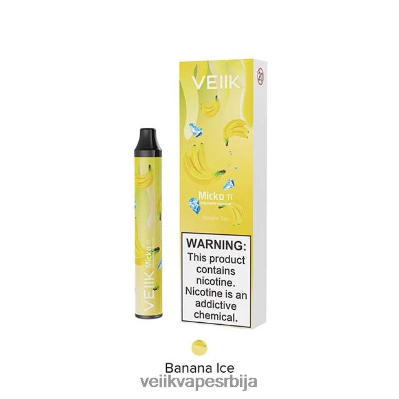 VEIIK Micko Pie Вапе за једнократну употребу 600 пуффс лед од банане VEIIK vape price 0P28N025