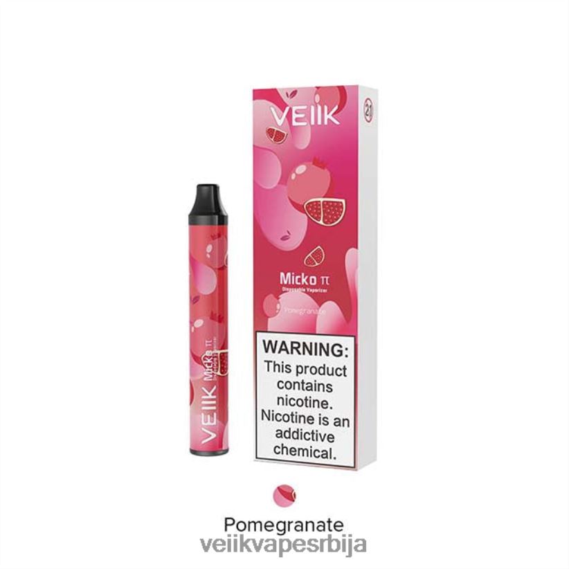 VEIIK Micko Pie Вапе за једнократну употребу 600 пуффс Шипак VEIIK vape review 0P28N023