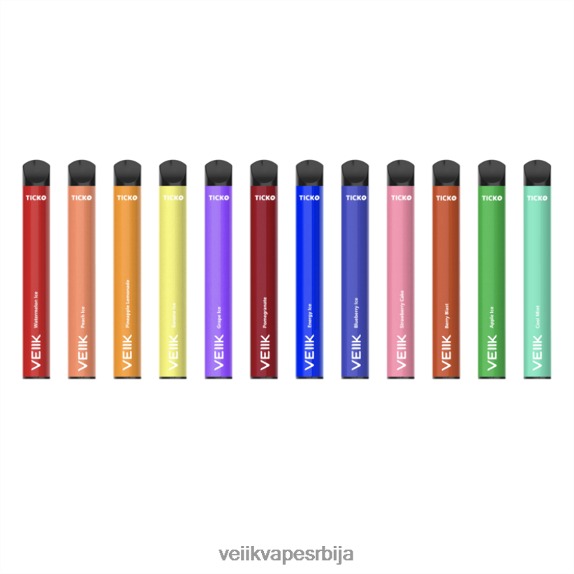 VEIIK Ticko Вапе за једнократну употребу 1200 пуффс више укуса VEIIK vape srbija 0P28N031